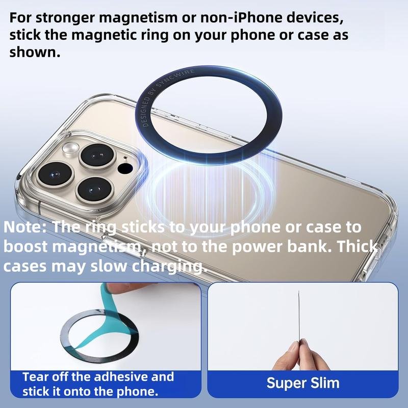 ARTCYBER 6-in-1 Charging Kit ?C Magnetic Power Bank, Wireless Charger, Type-C Cable, Adapter & Audio Support, Fast Charge, Compact & Portable - Image 9